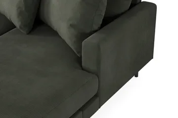 Menard 4-sits Vänstervänd Stor U-formad Djup Soffa med Divan och Schäslong i Manchester - Mörkgrön - Möbler - Soffa - U-soffa