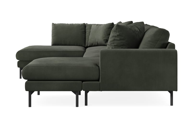 Menard 4-sits Vänstervänd Stor U-formad Djup Soffa med Divan och Schäslong i Manchester - Mörkgrön - Möbler - Soffa - U-soffa