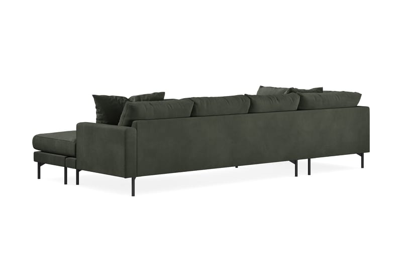 Menard 4-sits Vänstervänd Stor U-formad Djup Soffa med Divan och Schäslong i Manchester - Mörkgrön - Möbler - Soffa - U-soffa