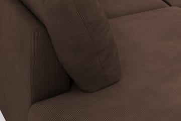 Menard 4-sits Vänstervänd U-formad Large Soffa med Divan och Schäslong i Manchester - Brun - Möbler - Soffa - Divansoffa & schäslongsoffa - 4 sits soffa med divan