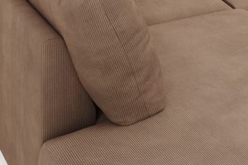 Menard 4-sits Vänstervänd U-formad Large Soffa med Divan och Schäslong i Manchester - Brun - Möbler - Soffa - Divansoffa & schäslongsoffa - 4 sits soffa med divan