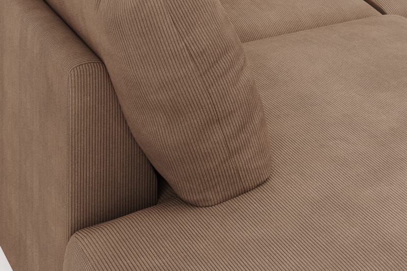 Menard 4-sits Vänstervänd U-formad Large Soffa med Divan och Schäslong i Manchester - Brun - Möbler - Soffa - Divansoffa & schäslongsoffa - 4 sits soffa med divan