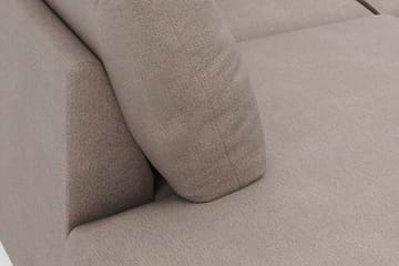 Menard 4-sits Vänstervänd U-formad Large Soffa med Divan och Schäslong i Tyg - Brun - Möbler - Soffa - Divansoffa & schäslongsoffa - 4 sits soffa med divan