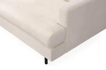 Menard Compact 3-sits Vänstervänd L-formad Divansoffa i Manchester - Beige - Möbler - Soffa - Divansoffa & schäslongsoffa - 3 sits soffa med divan