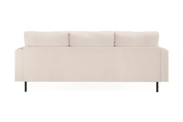 Menard Compact 3-sits Vänstervänd L-formad Divansoffa i Tyg - Beige - Möbler - Soffa - Divansoffa & schäslongsoffa - 3 sits soffa med divan