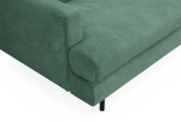 Menard Compact 4-sits Högervänd L-formad Schäslongsoffa i Sammet - Mörkgrön - Möbler - Soffa - Divansoffa & schäslongsoffa - 4 sits soffa med divan