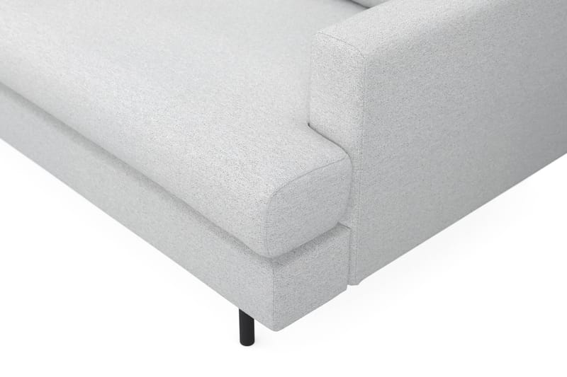 Menard Compact 4-sits Vänstervänd L-formad Schäslongsoffa i Tyg - Ljusgrå - Möbler - Soffa - Divansoffa & schäslongsoffa - 4 sits soffa med divan