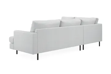 Menard Compact 4-sits Vänstervänd L-formad Schäslongsoffa i Tyg - Ljusgrå - Möbler - Soffa - Divansoffa & schäslongsoffa - 4 sits soffa med divan