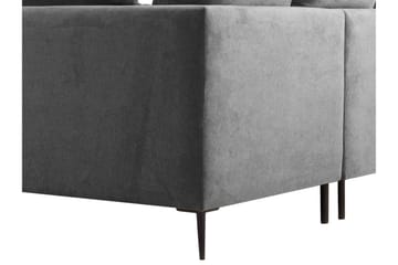 Mierzen Soffa - Blå - Möbler - Soffa - Divansoffa & schäslongsoffa - 3 sits soffa med divan