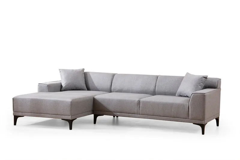 Mississauga Divansoffa 3-sits - Grå - Möbler - Soffa - Divansoffa & schäslongsoffa - 3 sits soffa med divan
