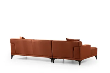 Mississauga Divansoffa 3-sits - Orange - Möbler - Soffa - Divansoffa & schäslongsoffa - 3 sits soffa med divan