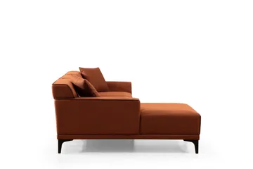 Mississauga Divansoffa 3-sits - Orange - Möbler - Soffa - Divansoffa & schäslongsoffa - 3 sits soffa med divan