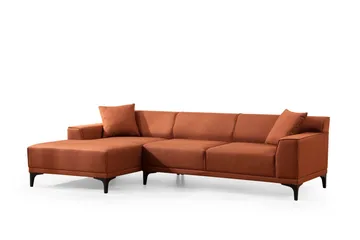 Mississauga Divansoffa 3-sits - Orange - Möbler - Soffa - Divansoffa & schäslongsoffa - 3 sits soffa med divan
