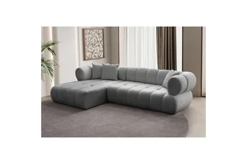 Mississauga Soffa med Divan 3-sits - Grå - Möbler - Soffa - Divansoffa & schäslongsoffa - 3 sits soffa med divan