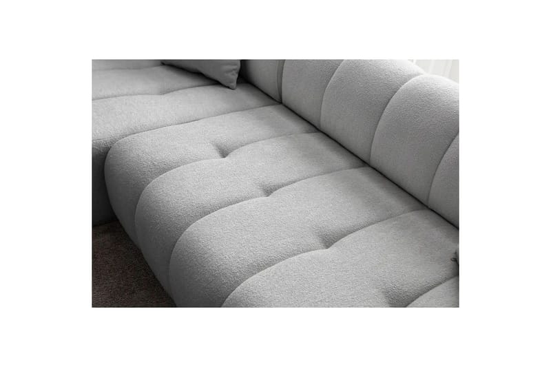 Mississauga Soffa med Divan 3-sits - Grå - Möbler - Soffa - Divansoffa & schäslongsoffa - 3 sits soffa med divan