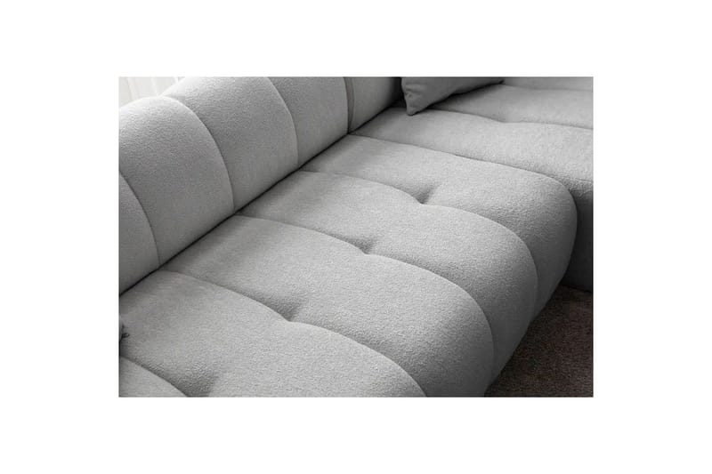 Mississauga Soffa med Divan 3-sits - Grå - Möbler - Soffa - Divansoffa & schäslongsoffa - 3 sits soffa med divan