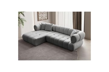 Mississauga Soffa med Divan 3-sits - Grå - Möbler - Soffa - Divansoffa & schäslongsoffa - 3 sits soffa med divan