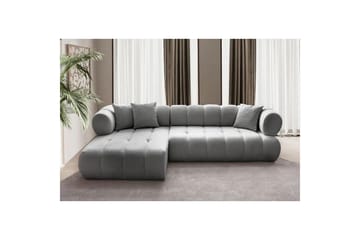 Mississauga Soffa med Divan 3-sits - Grå - Möbler - Soffa - Divansoffa & schäslongsoffa - 3 sits soffa med divan
