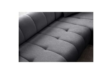 Mississauga Soffa med Divan 3-sits - Mörkgrå - Möbler - Soffa - Divansoffa & schäslongsoffa - 3 sits soffa med divan