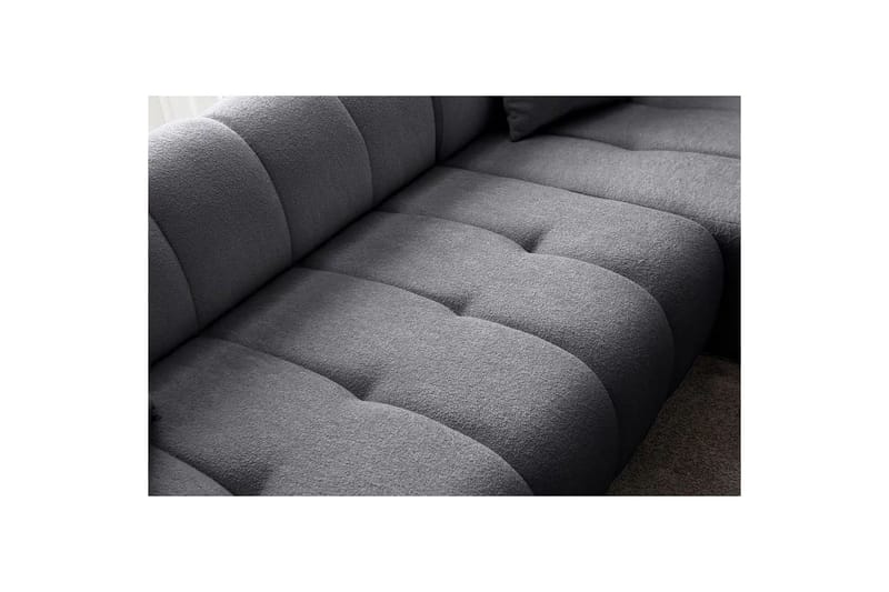 Mississauga Soffa med Divan 3-sits - Mörkgrå - Möbler - Soffa - Divansoffa & schäslongsoffa - 3 sits soffa med divan