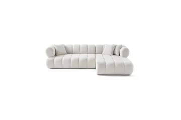 Mississauga Soffa med Divan 3-sits - Vit - Möbler - Soffa - Divansoffa & schäslongsoffa - 3 sits soffa med divan