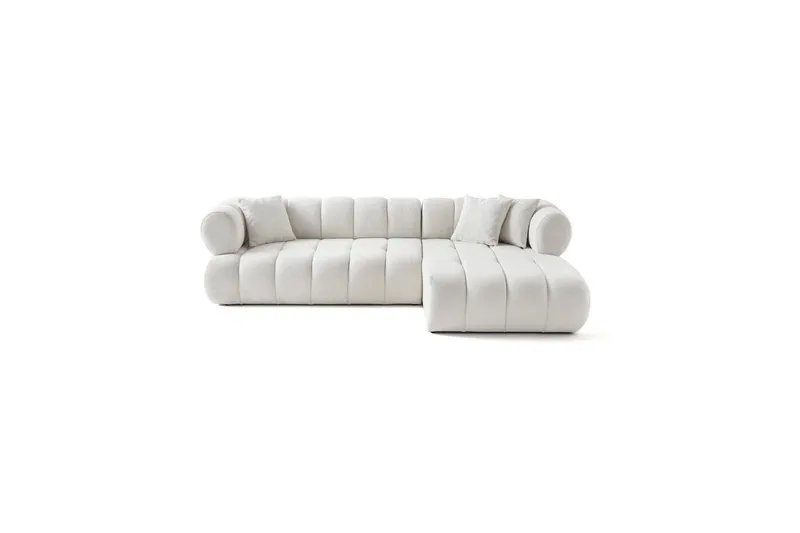 Mississauga Soffa med Divan 3-sits - Vit - Möbler - Soffa - Divansoffa & schäslongsoffa - 3 sits soffa med divan