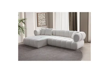Mississauga Soffa med Divan 3-sits - Vit - Möbler - Soffa - Divansoffa & schäslongsoffa - 3 sits soffa med divan