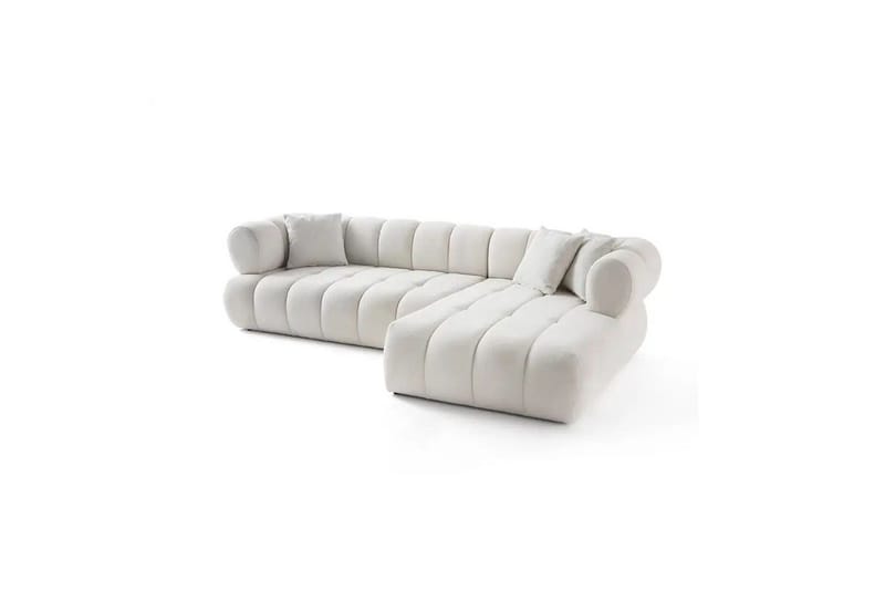 Mississauga Soffa med Divan 3-sits - Vit - Möbler - Soffa - Divansoffa & schäslongsoffa - 3 sits soffa med divan