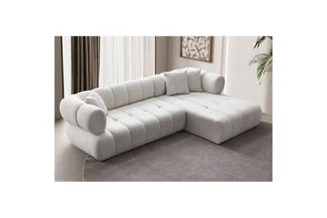 Mississauga Soffa med Divan 3-sits - Vit - Möbler - Soffa - Divansoffa & schäslongsoffa - 3 sits soffa med divan