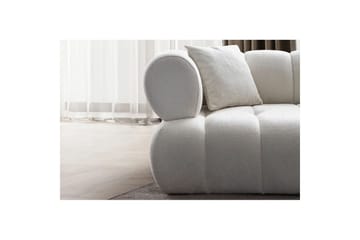 Mississauga Soffa med Divan 3-sits - Vit - Möbler - Soffa - Divansoffa & schäslongsoffa - 3 sits soffa med divan