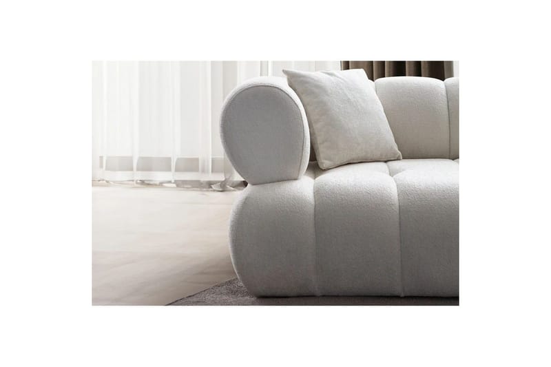 Mississauga Soffa med Divan 3-sits - Vit - Möbler - Soffa - Divansoffa & schäslongsoffa - 3 sits soffa med divan