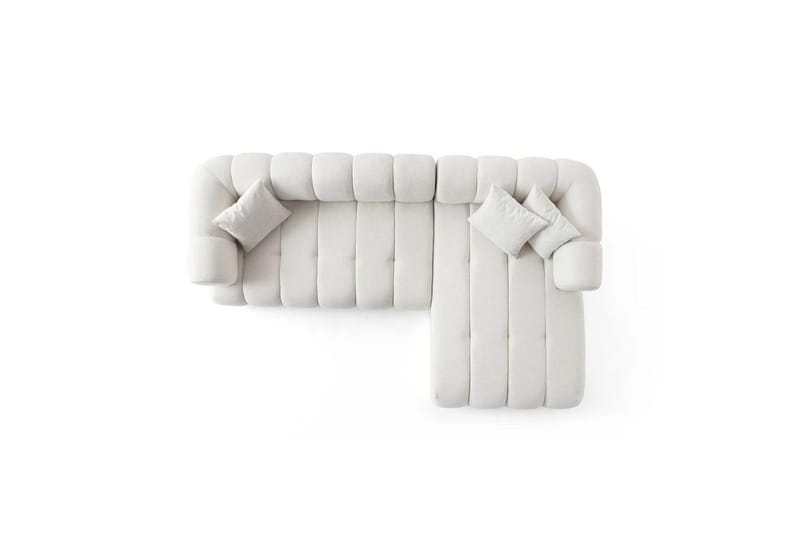 Mississauga Soffa med Divan 3-sits - Vit - Möbler - Soffa - Divansoffa & schäslongsoffa - 3 sits soffa med divan