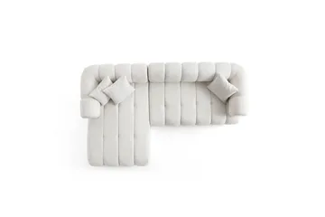 Mississauga Soffa med Divan 3-sits - Vit - Möbler - Soffa - Divansoffa & schäslongsoffa - 3 sits soffa med divan