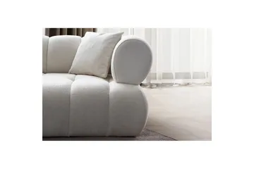 Mississauga Soffa med Divan 3-sits - Vit - Möbler - Soffa - Divansoffa & schäslongsoffa - 3 sits soffa med divan