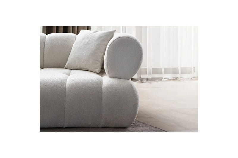 Mississauga Soffa med Divan 3-sits - Vit - Möbler - Soffa - Divansoffa & schäslongsoffa - 3 sits soffa med divan