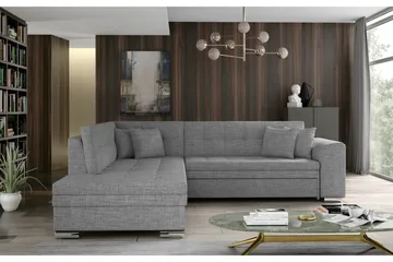 Moclino Soffa med Schäslong Vänster - Grå - Möbler - Soffa - Divansoffa & schäslongsoffa