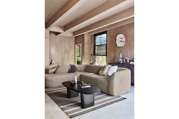 Mooli Soffa med Schäslong 3-sits - Naturmelange - Möbler - Soffa - Divansoffa & schäslongsoffa - 3 sits soffa med divan