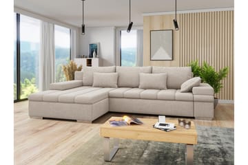 Naoma Soffa med Divan 3-sits - Beige - Möbler - Soffa - Divansoffa & schäslongsoffa - 3 sits soffa med divan