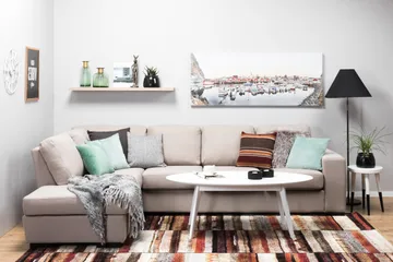 Nebraska Divansoffa 4-sits Vänster - Beige - Möbler - Soffa - Divansoffa & schäslongsoffa - 4 sits soffa med divan