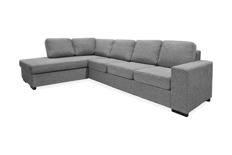 Nebraska Divansoffa 4-sits Vänster - Ljusgrå - Möbler - Soffa - Divansoffa & schäslongsoffa - 4 sits soffa med divan