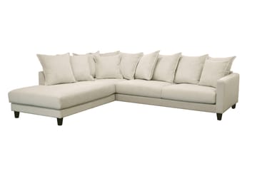 Nida Schäslongsoffa 4-sits - Beige - Möbler - Soffa - Divansoffa & schäslongsoffa - 4 sits soffa med divan
