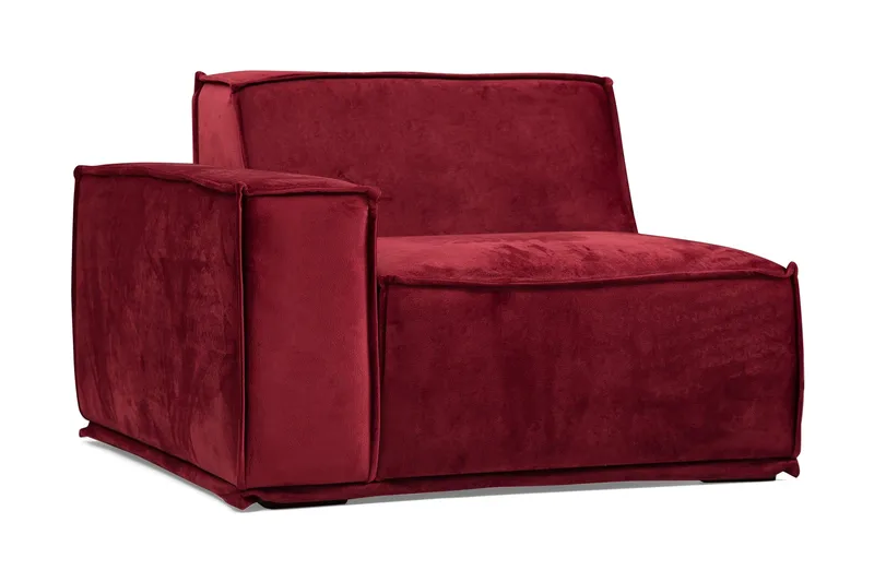 Nightcap Soffa m. Divan 4-sits - Burgundy - Möbler - Soffa - Divansoffa & schäslongsoffa - 4 sits soffa med divan