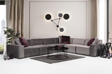 Nightcap Soffa m. Divan 6-sits - Grå - Möbler - Soffa - Sammetssoffa