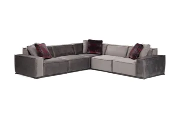 Nightcap Soffa m. Divan 6-sits - Grå - Möbler - Soffa - Hörnsoffa