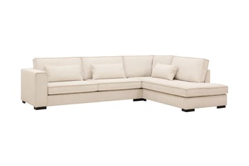 Nova 4-sits Högervänd L-formad Schäslongsoffa i Manchester - Beige - Möbler - Soffa - Divansoffa & schäslongsoffa - 4 sits soffa med divan