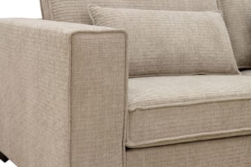 Nova 4-sits Högervänd L-formad Schäslongsoffa i Manchester - Beige - Möbler - Soffa - Divansoffa & schäslongsoffa - 4 sits soffa med divan