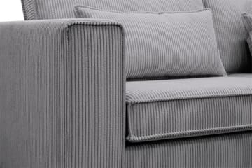Nova 4-sits Högervänd L-formad Schäslongsoffa i Manchester - Mörkgrå - Möbler - Soffa - Divansoffa & schäslongsoffa - 4 sits soffa med divan