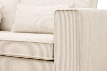Nova 4-sits Vänstervänd L-formad Schäslongsoffa i Manchester - Beige - Möbler - Soffa - Divansoffa & schäslongsoffa - 4 sits soffa med divan