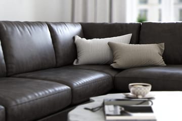 Ocean Lyx 4-sits Högervänd L-formad Schäslongsoffa i Konstläder - Mörkgrå - Möbler - Soffa - Divansoffa & schäslongsoffa - 4 sits soffa med divan