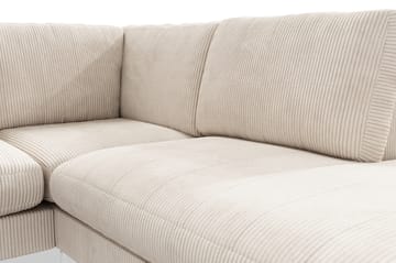 Ocean Lyx 4-sits Högervänd L-formad Schäslongsoffa i Manchester - Beige - Möbler - Soffa - Divansoffa & schäslongsoffa - 4 sits soffa med divan